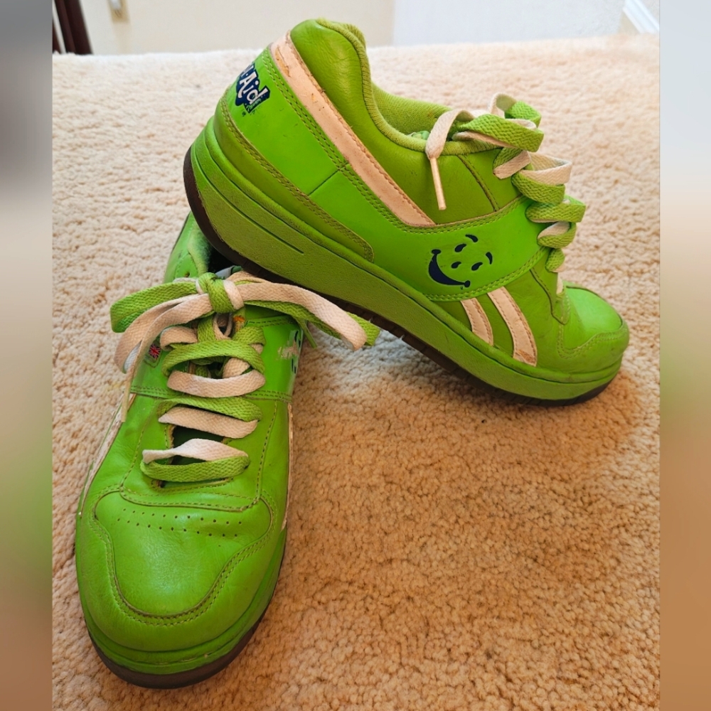 Vtg. Reebok x Koolaid Pro Legacy Kool aid Reebok Lemon Lime Aid Green Sneakers